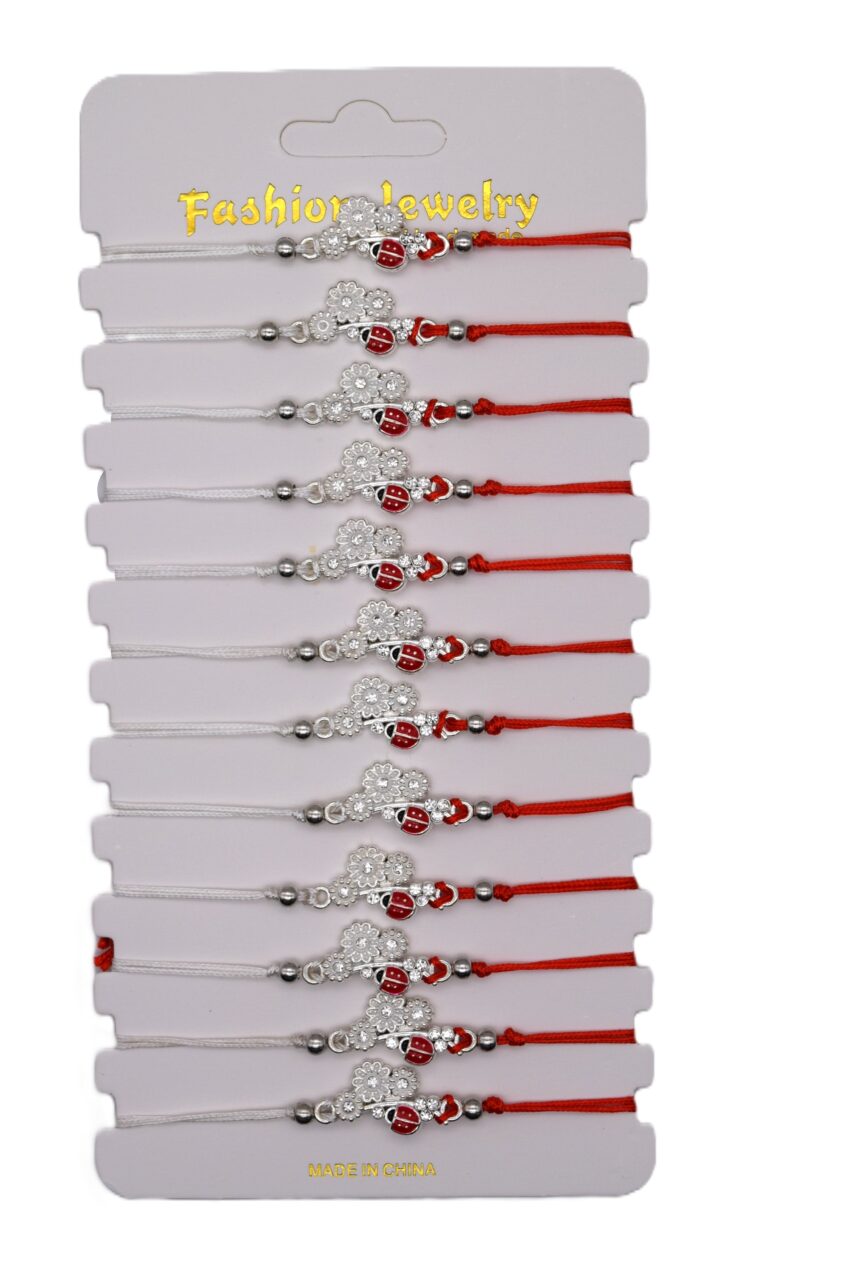 Комплект от 12 гривни - мартеница с мъниста 71