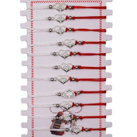 Комплект от 12 гривни – мартеница с мъниста 101