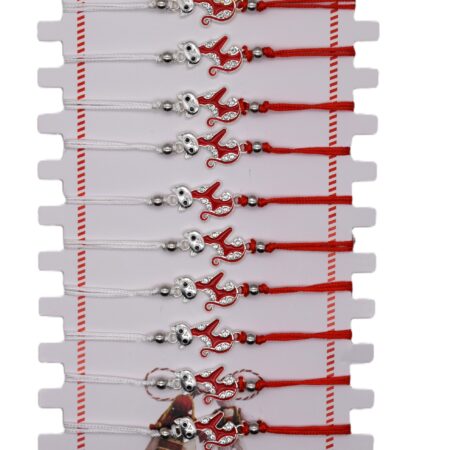 Комплект от 12 гривни – мартеница с мъниста 119