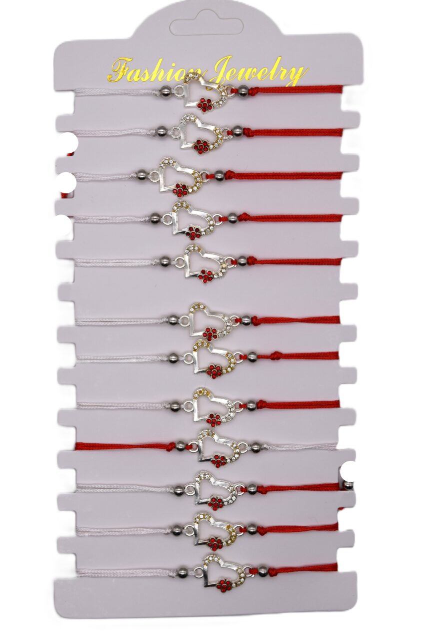 Комплект от 12 гривни - мартеница с мъниста 131