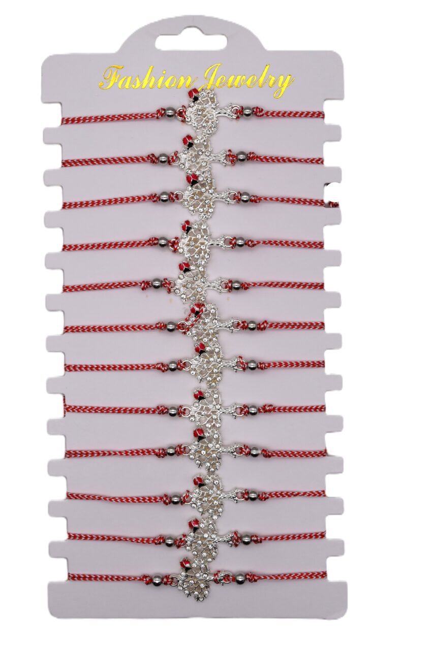 Комплект от 12 гривни - мартеница с мъниста 133