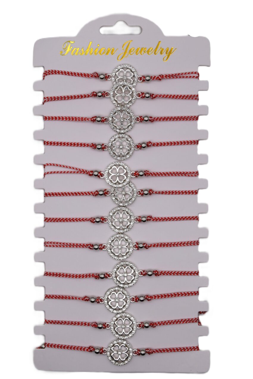 Комплект от 12 гривни - мартеница с мъниста 139