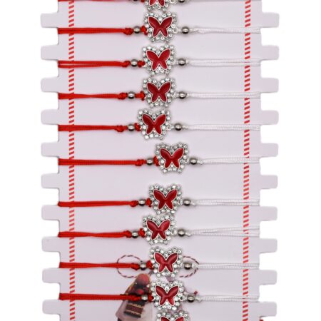 Комплект от 12 гривни – мартеница с мъниста 152