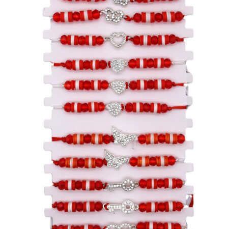 Комплект от 12 гривни – мартеница с мъниста 160