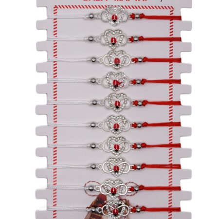 Комплект от 12 гривни – мартеница с мъниста 166