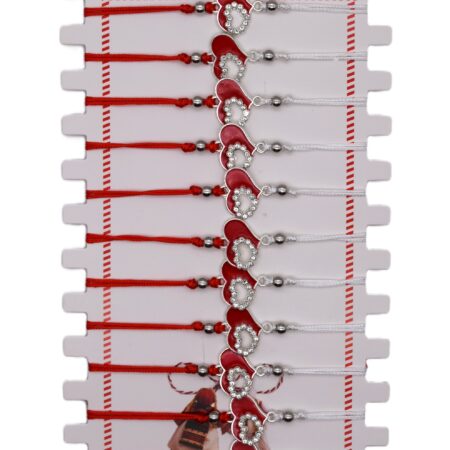 Комплект от 12 гривни – мартеница с мъниста 169