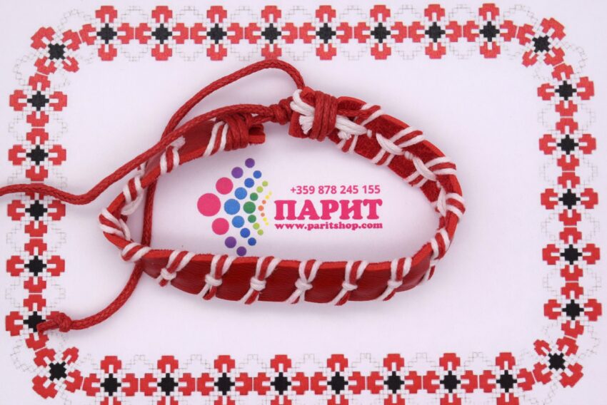 Комплект от 12 гривни кожени мартеници 1