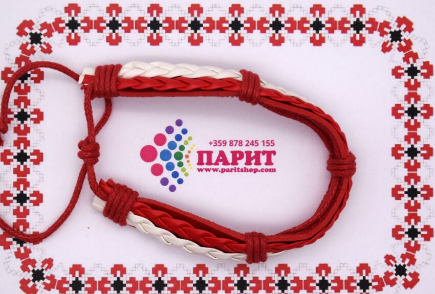 Комплект от 12 гривни кожени мартеници 3