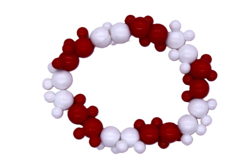 Луксозен комплект от 10 гривни с мъниста