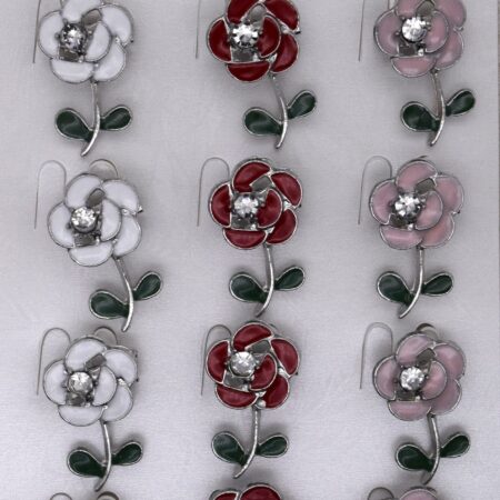 Комплект брошки Пролетна роза микс – 12 бр.