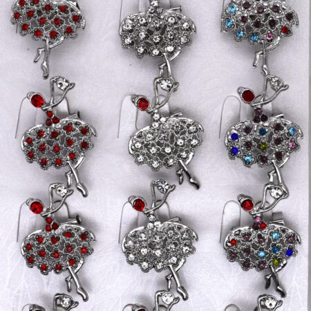 Комплект брошки Блестяща балерина микс – 12 бр.